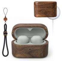 MARR Case Sony WF-1000XM6 Walnut Wood Charging While Wearing Unisex Earphone Storage (Walnut)