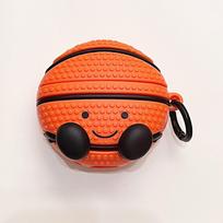 Stereo basketball for AirPods Pro Apple wireless Bluetooth headset cover 1/1/1/1st generation cartoon protective case airpods 4th generation black