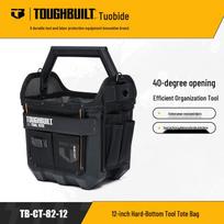 12-Inch Portable Hard-Bottom Tool Tote Bag TB-CT-82-12 by TOUGHBILT white