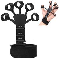 Gripster Finger Strength Trainer Finger Strengthener Grip Strength Trainer Finger Exerciser Hand Strengthener Finger Trainer 1pc Black juoda