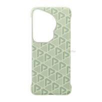 Original Case for Huawei PURA 70 ULTRA Case Cross Texture PU Leather Hard Back Cover Protective Capa for PURA70ULTRA Fundas PURA 70 ULTRA žalia