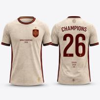 Ispanija 2026 Pasaulio čempionai Yamal Futbolo marškinėliai Vyriški Moteriški Vasariniai Sportiniai Marškinėliai Kvėpuojantys Greitai Džiūstantys Streetwear Apranga M