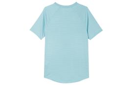 Nike Tennis Tops Men's Polar Blue/Laser Red Crew Neck Moderate CI9153-445 S gray