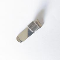 Retractable Semi-metal Keychain Pen Holder with 4CM Strong Stretch Buckle gray