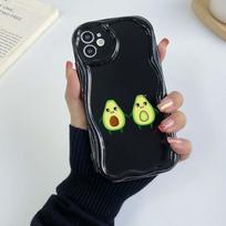 Samsung Galaxy A25, skirtas iPhone 15 Xiaomi Poco X6 Pro Redmi 12c Huawei Honor 90 telefono dėklai NY8 Delicious Avocado art išskirtinis kreminio rašto minkštas dėklas for iPhone 12 Pro juoda