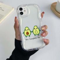 Samsung Galaxy A25, skirtas iPhone 15 Xiaomi Poco X6 Pro Redmi 12c Huawei Honor 90 telefono dėklai NY8 Delicious Avocado art išskirtinis kreminio rašto minkštas dėklas Redmi Note 10 5G skaidri