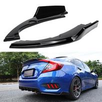 Automobilio galinis buferis, lūpų difuzorius, skirstytuvas, spoileris, buferių apsauga, skirta Honda Civic gray