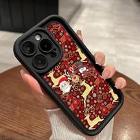Sky Eye Ladder Soft Case for Samsung A06 A15 A25 A35 A55 A54 S23 S24 FE All Samsung models Phone Cases NY33 Merry Christmas Santa Claus Christmas tree OPPO A38 4G(A18) brown