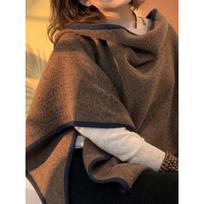 British ingenuity handmade edging! 100% wool triangle scarf women's winter versatile solid color shawl 155*100CM black