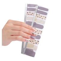 1 Sheet Nail Stickers Nail Strips Self-Adhesive DIY Nail Art Perfect for Nail Enthusiasts and Professional Manicurists white