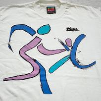 vintage 90s CYRK WAGS ART T-Shirt MEDIUM surf beach skate soft 4XL blue
