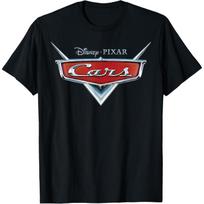 Disney Pixar Cars Oficialus grotelių ženklelis Logotipas Filmo pavadinimas Marškinėliai XXL juoda