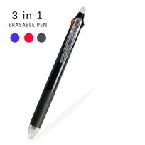 Creative 3 in 1 Erasable Pen Magic Ink 0.5mm Multicolor Pen 3 Colors Refills Office School Stationery Writing Pen