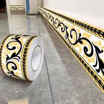 High Quality Portable DIY 5/10 Meter Wall Base Self Adhesive Thickened Skirting Line Anti-collision Soft Wall Sticker Home gray