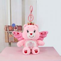 15cm Angelo Sparnas Care Bears Pliušinis Raktų Pakabukas Karūna Mielas Vaivorykštinis Širdies Rankinės Pakabukas Minkšta Kimšta Lėlė Automobilio Raktų Pakabukas Mergaitės Aksesuaras Dovana pink