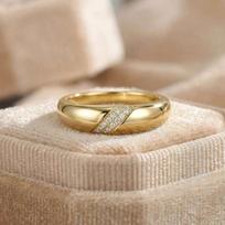 925 Sterling Silve Gold Colour Ring Fashion Women's Classic Simple Couple's Exquisite Wedding Ring Engagement Party Jewelry 9 auksas