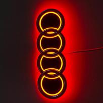 Skirta Audi S66Skirta Audi Q5 A3 A5 5D LED Automobilio Emblemos Šviesa Šalta Šviečianti Galinis Logotipo Žibintas Išorės Modifikacija Stilius Tiuningas Aksesuarai red