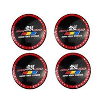 4pcs 56mm Car Wheel Hub Center Caps Cover Emblem For Honda Mugen TypeR Fit Jazz GK5 Civic Type-R CRV Pilot Accord City HRV XRV 56mm black