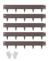 VEVOR Steel Landscape Edging, 5 Packs 39 x 4 in Rust-Resistant Metal Landscape Edging, Bendable Garden Edging Border, Heavy Duty Lawn Edging 99 x 18.1 x 0.1 cm