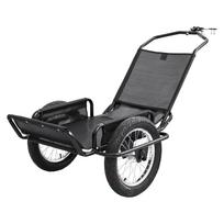 VEVOR Bike Cargo Trailer 145 kg Load Heavy-Duty Bicycle Game Cart Foldable, All-Purpose Utility Trailer with 406 mm Wheels for Any Terrain, Off-Road