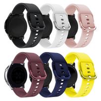 6Pcs Silicone Strap Compatible with 20mm Watch Bands Quick Release Replacement Wristband Adjustable Waterproof Sport Bands for Men Women 20MM gray
