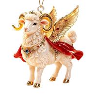 Shining Goat Pendant Acrylic Christmas Tree Ornament Animal Hanging Decoration  Shop Window Display 1