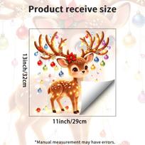 Static Window Stickers Do Not Damage Glass. Decorative Stickers for Enhancing The Festive Atmosphere of Living Room Windows. JDT-A1269-TZ brown