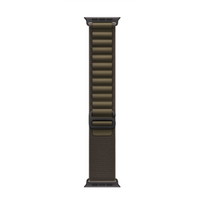 49mm Dark Olive Alpine Loop - Medium - Black Titanium Finish