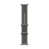 49mm Translucent Black Ocean Band - Natural Titanium Finish