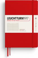 Leuchtturm 1917 Užrašų knygelė Leuchtturm 1917 A5, linijomis, kietu viršeliu, 251 psl., vyšnių raudona, 80 g/m²