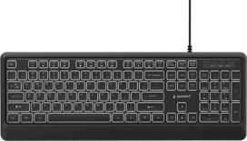Gembird KB-UML-04 Slim wired backlight keyboard, black, US layout