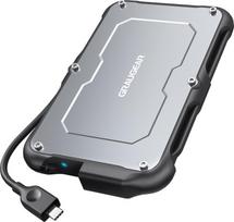 Graugear G-2502-C-10G storage drive enclosure HDD/SSD enclosure Black, Steel 2.5"