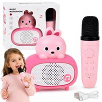 Interaktyvus „Bluetooth“ karaokės mikrofonas-kolonėlė „Bunny“ Music IN0193