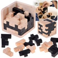 Medinis 3D loginis kubas erdvinis galvosūkis ZA6610