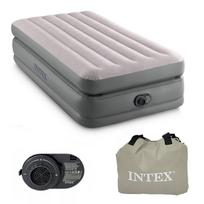 Vienvietis pripučiamas čiužinys 191x99x51 cm su integruota elektrine pompa INTEX 64162