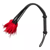 Rimba Braided Whip with Feathers botagas