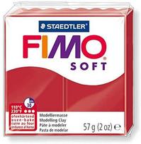 Fimo Termiškai kietėjantis plastilinas Soft šventinė raudona 57g