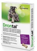 VETOQUINOL Drontal - tabletės nuo kirminų šunims