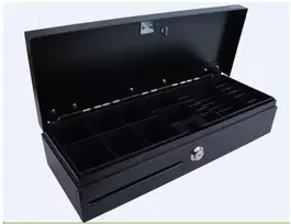 Virtuos kasos stalčius FT 460C Flip Top su dangteliu 9 24V juodas su kabeliu (Ekn0007)