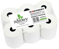 Emerson Terminis ritinėlis Zdrowy Paragon Emerson 80 mm x 80 m, paketas = 6 vnt., sudėtyje nėra bisfenolių (tarp jų BPA ir BPS)