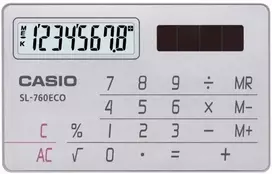 Casio SL-760ECO vizitinių kortelių skaičiuotuvas