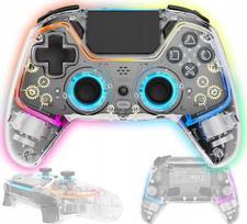 Carruzzo Deltaco Gaming GAM-169-T žaidimų valdiklis Permatomas Bluetooth/USB Žaidimų pultelis Android, Nintendo Switch, PC, PlayStation 4, iOS