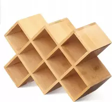Kinvara Prieskonių stovas BAMBOO 10 stiklainiukų, 7,5 x 24,5 x 17 cm