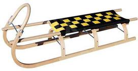 Medinės rogutės Sulov L125cm juodos