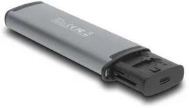 Skaitytuvas Delock DELOCK USB 5Gbps Kartenleser mit SD und Micro SD Slot und Aufbewahrungsf�chern f�r Speicherkarten