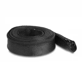 Delock Kabelių apvijas su užtrauktuku, karščiui atsparus, 3 m x 50 mm, juodas (19172)