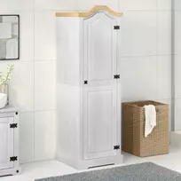 Spintos Balta 55 x 52 x 170 cm Kietos pušies mediena