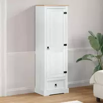 Spintos Balta 55 x 38 x 170 cm Kietos pušies mediena