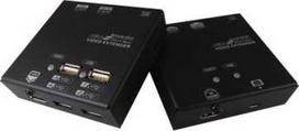 System przekazu sygnału AV Value Przedłużacz KVM przez Cat.5e/6, HDMI, 4 x USB