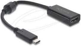 Adapteris AV Delock USB Type-C Adapteris do HDMI (DP Alt Mode) 8K 60 Hz su HDR i HDCP juoda